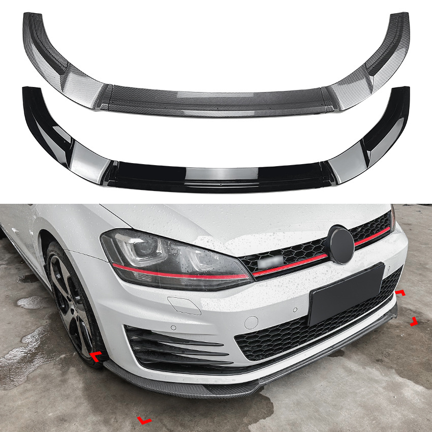 适用大众高尔夫7 高7 Golf MK7 GTI R Rline前杠前铲前唇外饰改装