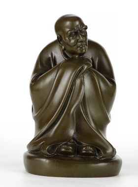 知柿黄铜佛像摆件中式家居