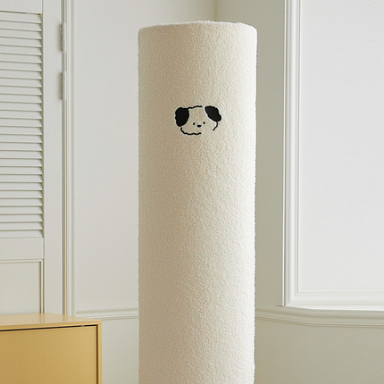 圆柱空调防尘罩客厅立式空调罩套格力美的海尔通用型泰迪绒刺绣