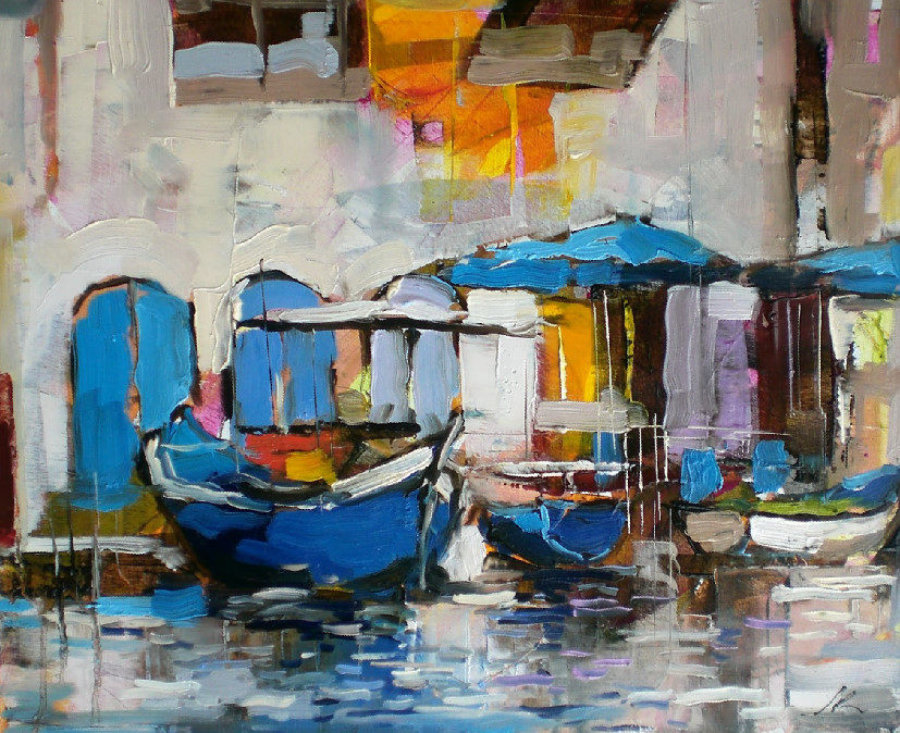 K658【保加利亚】里波米尔（Lyubomir Kolarov）刀笔油画网传图库