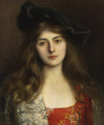 K569【秘鲁】阿尔伯特·林奇（Albert Lynch）肖像油画电子版图库