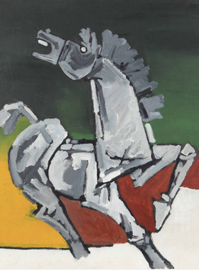 M633【印度】M·F·侯赛因（Maqbool Fida Husain）绘画网传图库