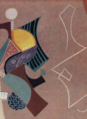 YC833【德国】马克思·阿克曼（Max Ackermann）抽象油画素材图库