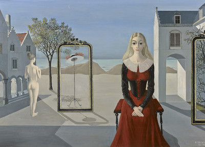 K557【比利时】保罗·德尔沃（Paul Delvaux）绘画高清网传图库