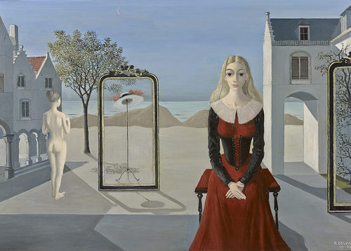 K557【比利时】保罗·德尔沃（Paul Delvaux）绘画高清网传图库