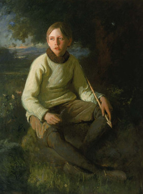 K951【美国】道格拉斯·沃克（Douglas Volk）油画电子版素材图库