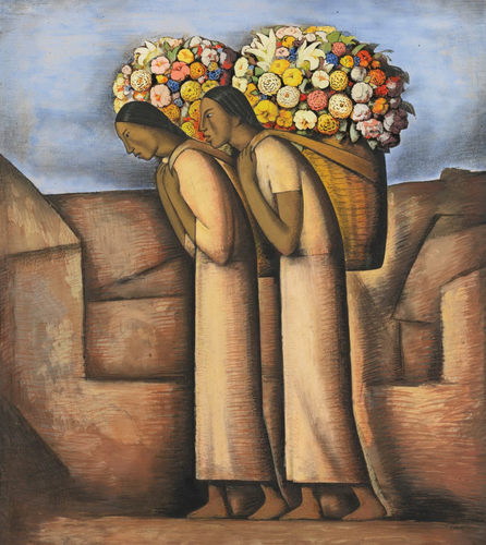 K720【墨西哥】马丁内斯（Alfredo Ramos Martinez）绘画油画图库