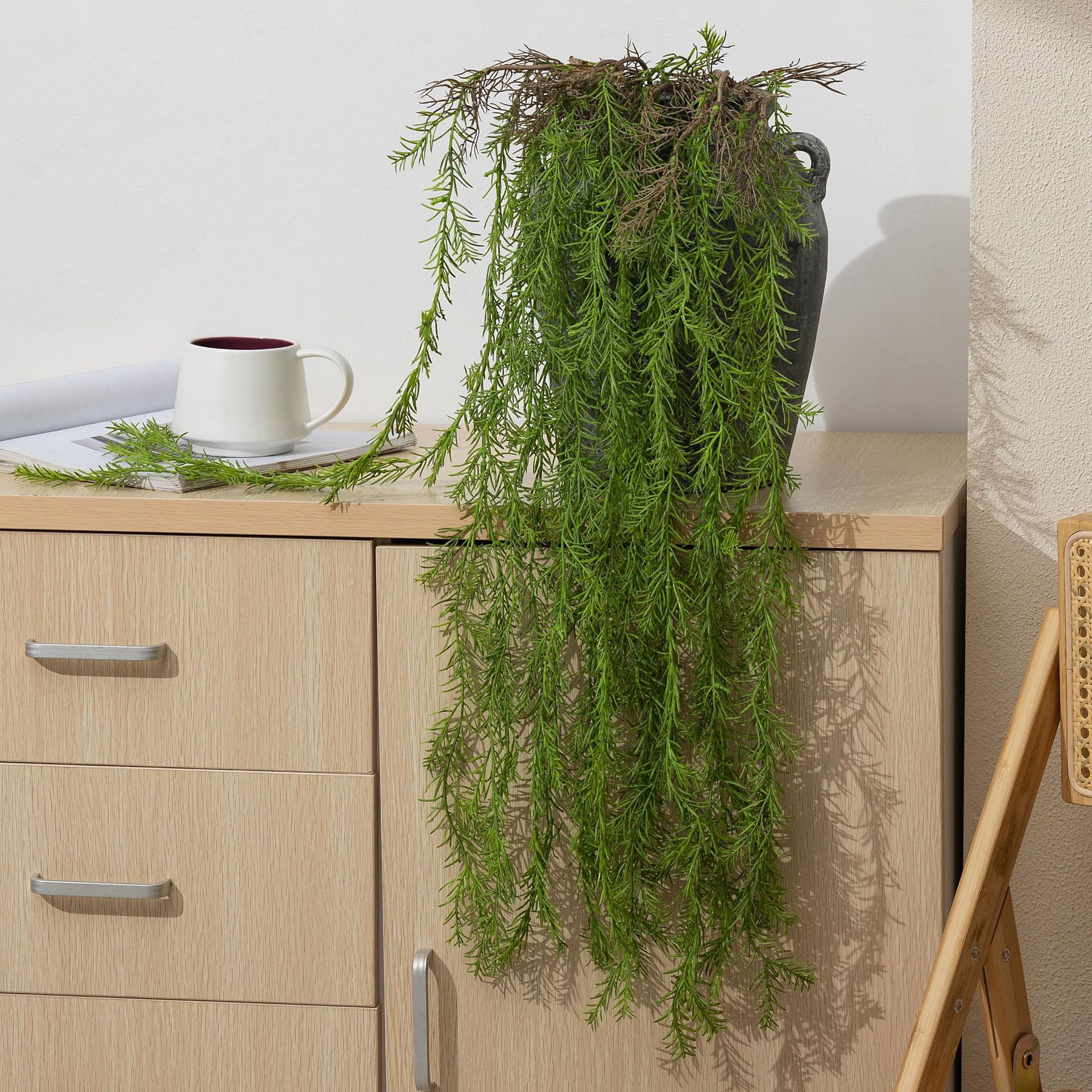 仿真绿植藤条金鱼草壁挂