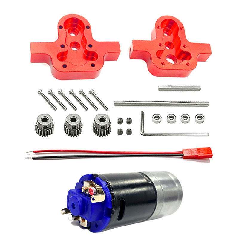 莽牛顽皮龙 金属齿370减速电机波箱 蓝