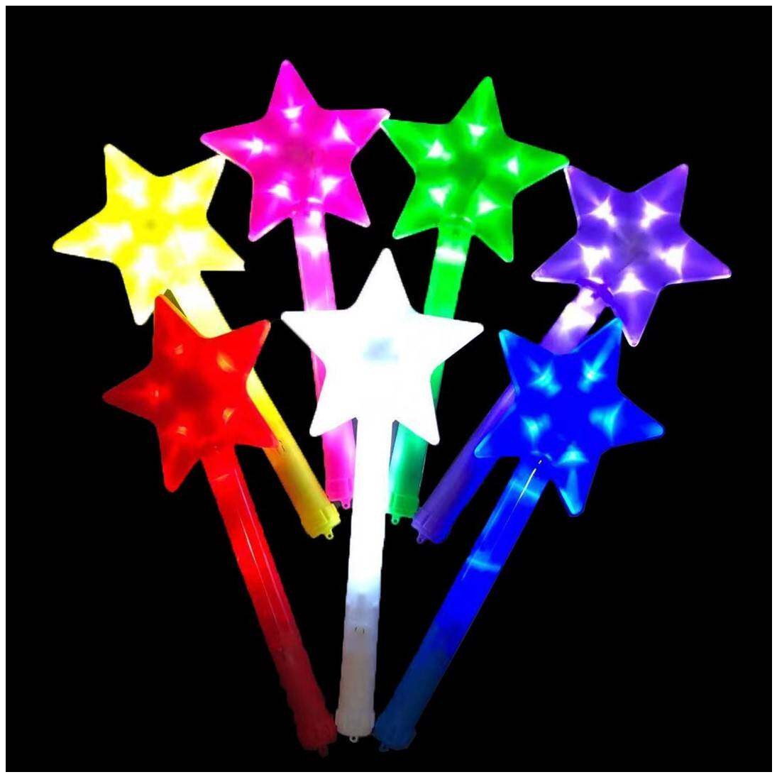 发光荧光棒演唱会道具大号荧光星星闪光魔法仙女棒儿童小玩具