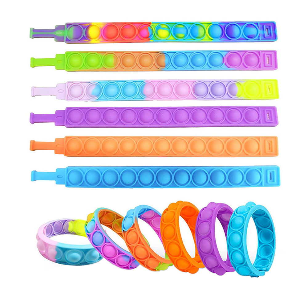 解压益智硅胶泡泡手环乐趣彩色