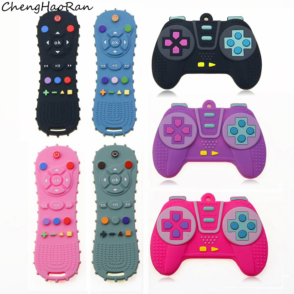 遥控器牙胶婴儿咬咬乐仿真游戏手柄磨牙棒防吃手婴儿安抚玩具