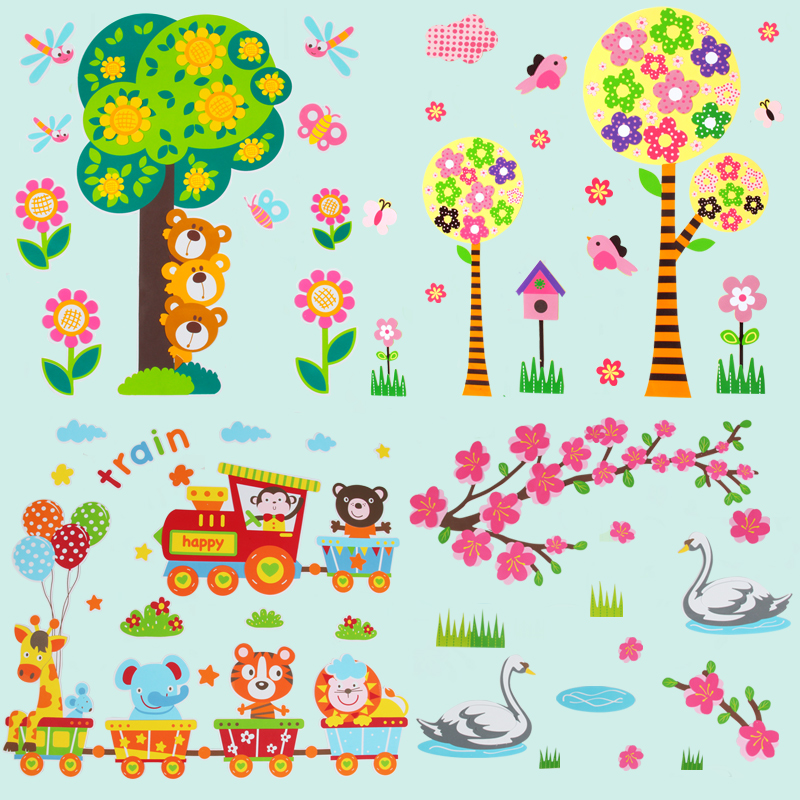 卡通动物立体花朵EVA泡沫材料