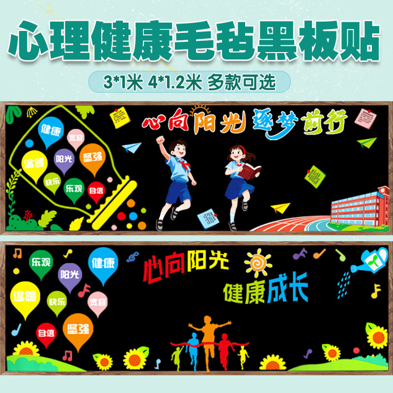 心理健康主题教室黑板报图片