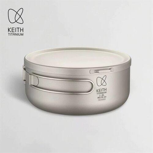 keith铠斯纯钛饭盒金属泡面碗
