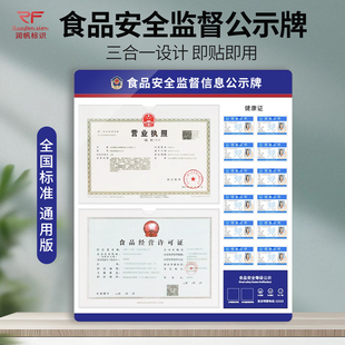 食品监督信息公示栏食品监管监督台人员公示栏经营企业质量公告牌