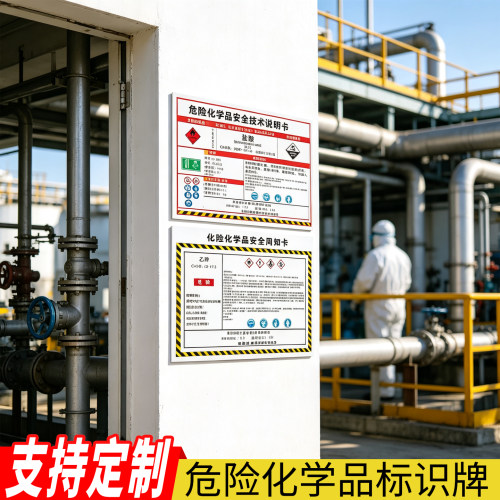 危险化学品作业场所警示标识牌