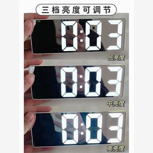 3D Wall Clock Hanging LED Digital Clock Alarm Backlight