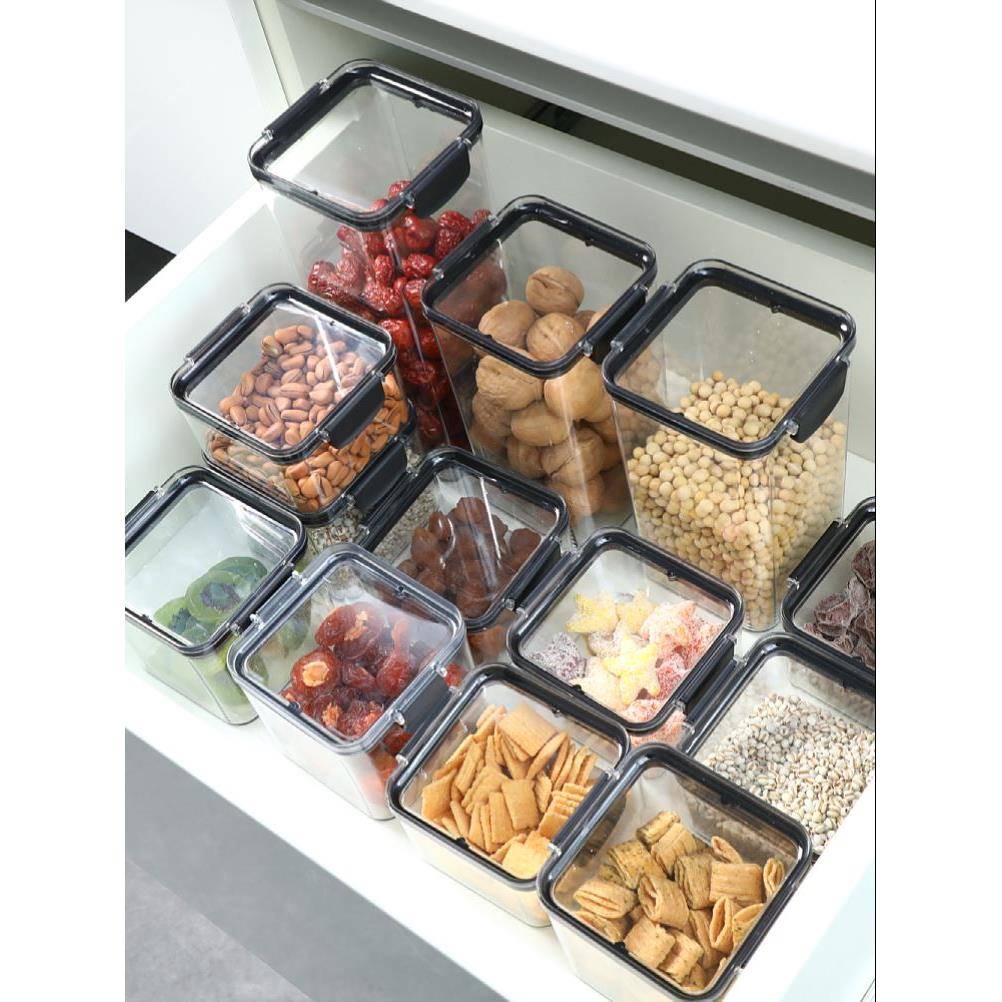 Food Storage Container Plastic Box Spices Sugar Jar Bowl For