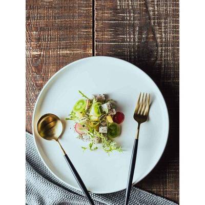 Dinner Plates ceramic steak plate web Porcelain盘 Ware White