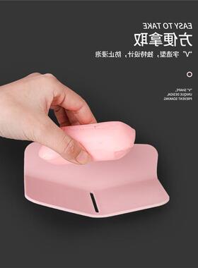 Leaf Shape Soap Box Drain Soap Holder Bathroom Accessories S