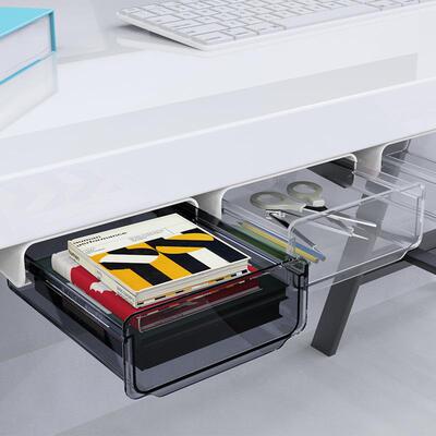 Self Stick Pencil Tray Under Desk Drawer Organizer Table Sto
