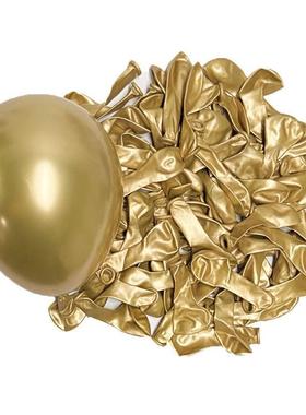 10/20/30pcs Metallic Birthday Balloons Metal Blue Red