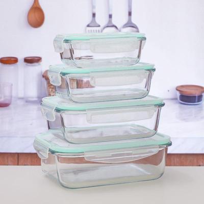 glass food storage container box for micro-wave oven