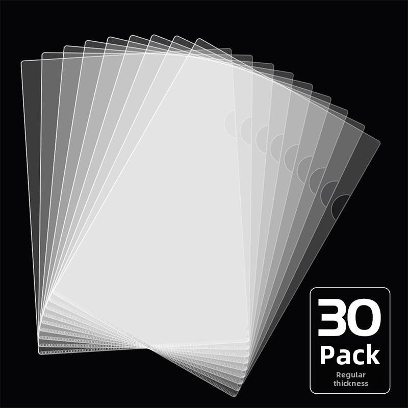 folder a4, two page office file set, single transparent