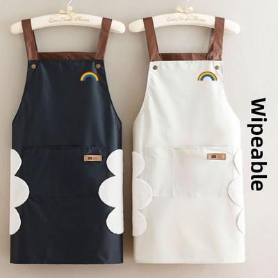 women chef kitchen apron dress cooking waterproof 围裙