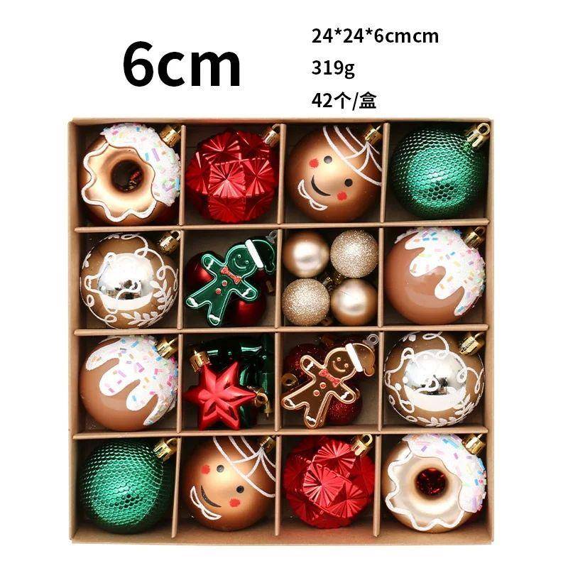 Macaron Christmas Ornament, Plastic Balls, 无品牌/Xmas Tree