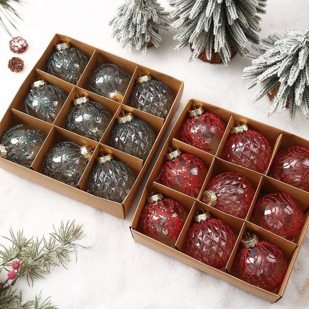 1box Christmas Balls Christmas Tree Orn无品牌/aments Ball Xm