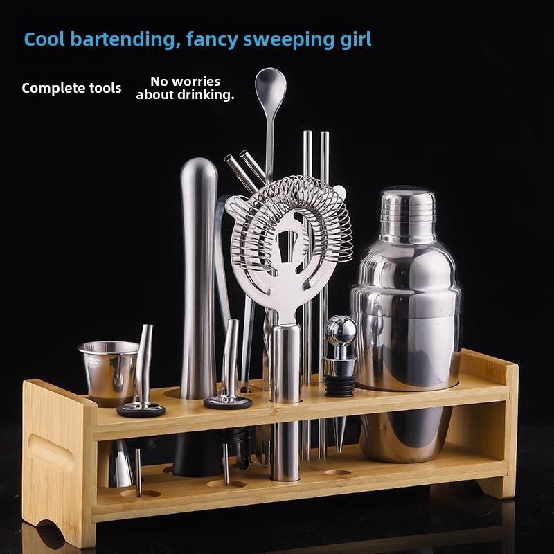 Bartender Kit 9 PiO7765ece Boston Cocktail Shaker Stainless