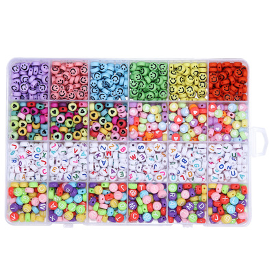 Glass Seed Letter Beads Set Box For Bracelet Jewelry Making