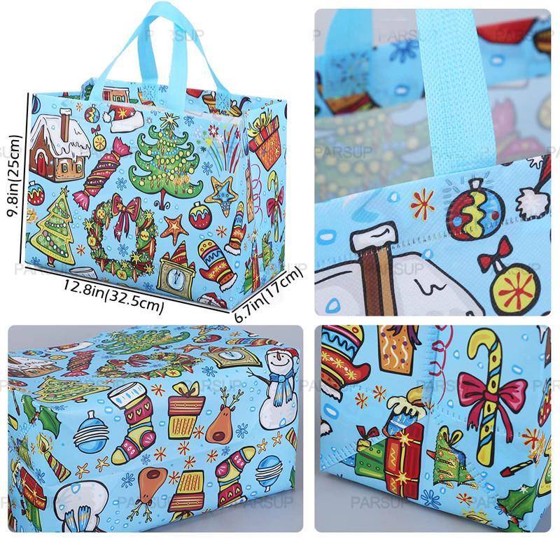 Christmas Gift Bags Tote Bags with Handles Gifts Wrapping