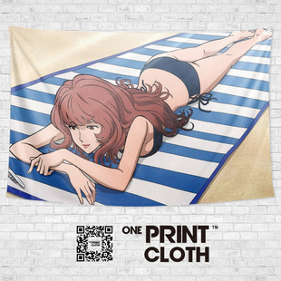 峰不二子鲁邦三世漫展御姐COS周边墙壁装饰画海报背景布挂布挂毯