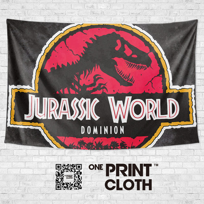 侏罗纪世界恐龙电影周边挂布