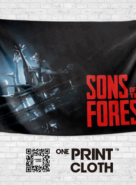 森林之子Sons Of The Forest冒险生存游戏周边海报装饰背景布挂布