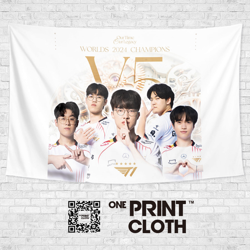 挂布SKT战队FAKER海报粉丝应援