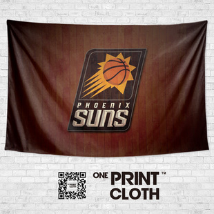 菲尼克斯太阳队球迷应援周边卧室宿舍装饰海报背景墙布挂毯画挂布