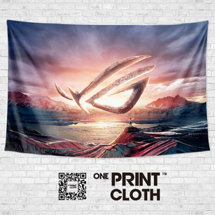 华硕TUF玩家国度ROG粉丝信仰定制周边墙面装 饰背景布海报挂毯挂布