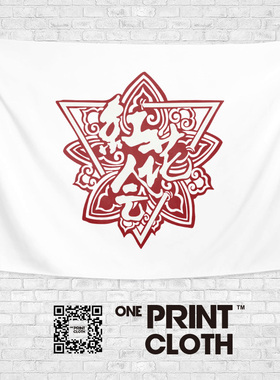 HHH红花会嘻哈音乐厂牌粉丝应援定制周边装饰背景布海报挂布挂毯