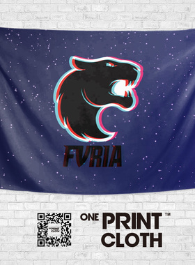 CSGO巴西黑豹队Furia电竞俱乐部战队海报周边装饰画背景墙布挂布