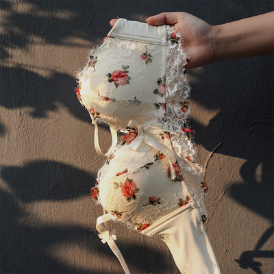 内衣女小胸聚拢纯欲调整型收副乳防下垂2024年新款爆款文胸罩套装