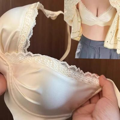无痕无钢圈内衣小胸聚拢性感蕾丝
