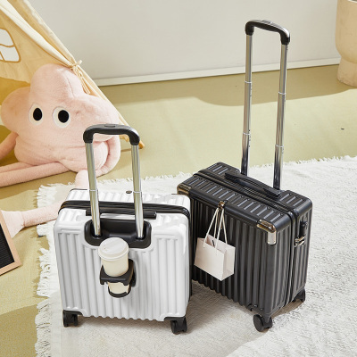 小行李箱女18寸小型轻便飞机可带登机超轻密码拉杆箱杯架旅行箱子