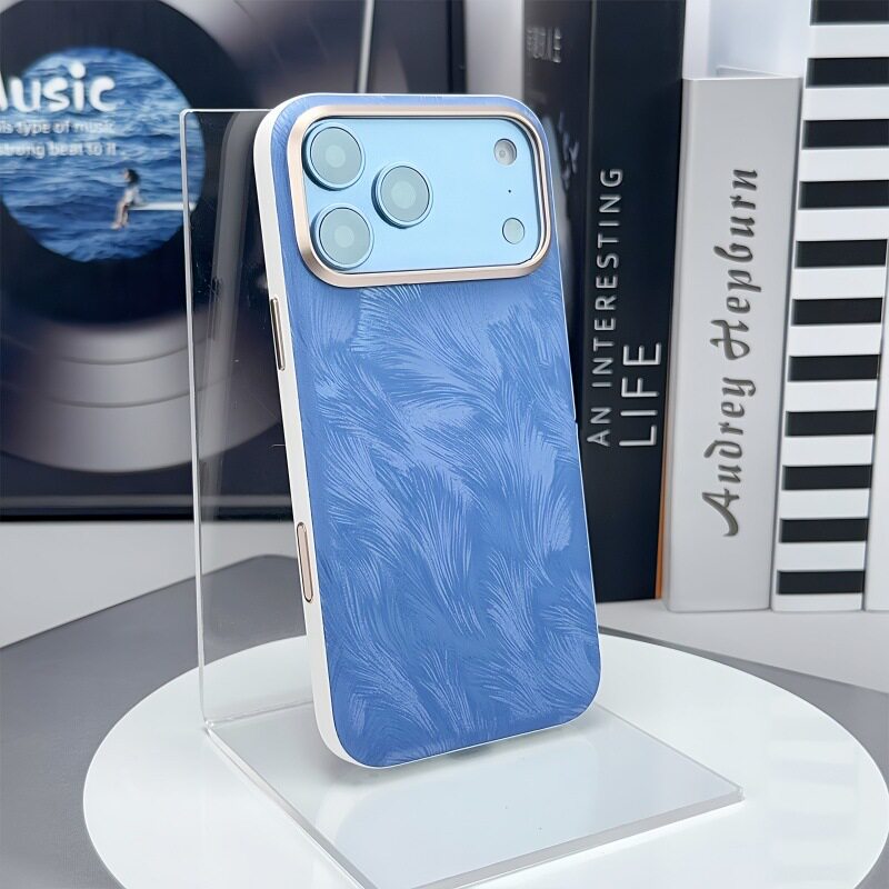适用苹果17pro手机壳iPhone18promax羽毛素皮por带ai相机按键max全包pmax防摔peo外壳pto/pm磁吸ipone/ihpone