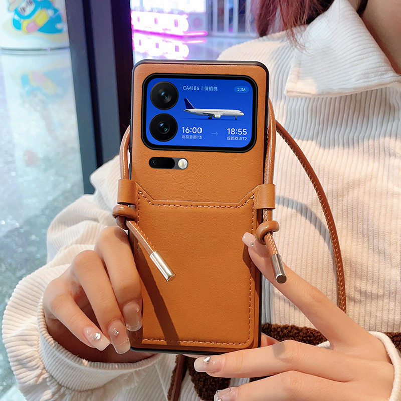 适用小米17pro手机壳卡片收纳xiaomi14ultra保护套15插卡包13u背带卡槽斜挎挂绳promax腕带pamx全包镜头后壳