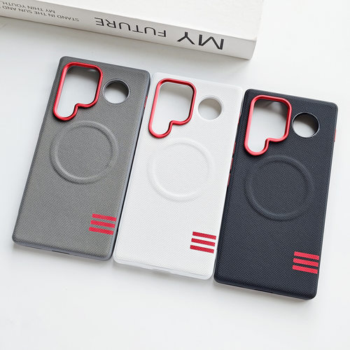 适用努比亚红魔11AIR手机壳redmagic11pro+加保护套AlR新款拼接素皮nubiya红膜11por十车载磁吸PR0创意后外壳