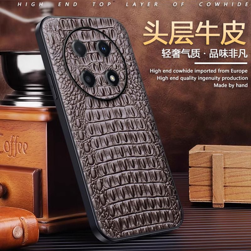 头层牛皮适用oppoa5pro手机壳0pp0a5por真皮保护壳PKP110全包镜头opa0pa5pr0高端轻奢商务鳄鱼纹poopa外壳p0r
